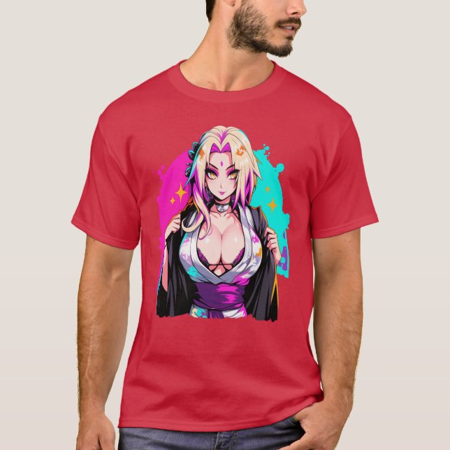 Tsunade Senju 5:e Hokage T Shirt (Framsida)