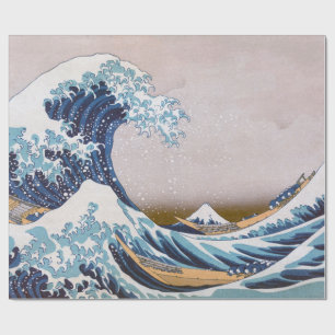 Tsunami Den stora vågen vid Kanagawa Japan av Hoku Presentpapper