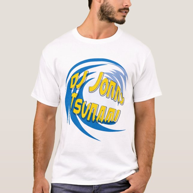 Tsunami för DJ Jonny Tee Shirt (Framsida)
