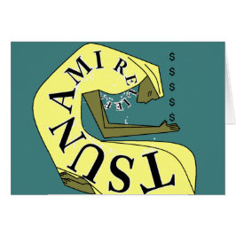 TSUNAMI RELIEF! $ HÄLSNINGSKORT