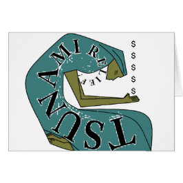 TSUNAMI RELIEF! $ HÄLSNINGSKORT