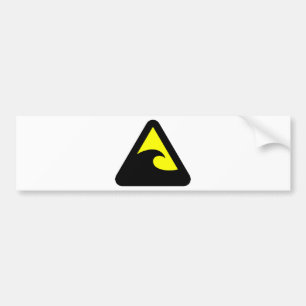 Tsunami-tecken Bildekal