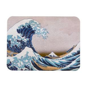 Tsunami Underbar Wave från Kanagawa Japan av Hokus Magnet