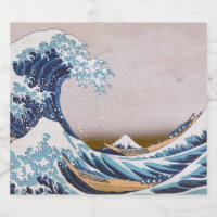 Tsunami Underbar Wave från Kanagawa Japan av Hokus