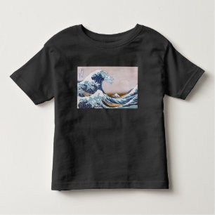 Tsunami Underbar Wave från Kanagawa Japan av Hokus T Shirt