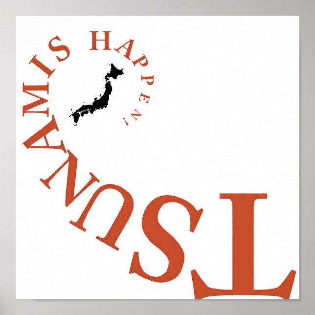 TSUNAMIS HÄNDER! POSTER (Framsidan)