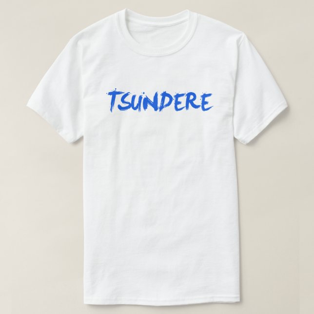 Tsundere AnimeManga skjorta T Shirt (Design framsida)