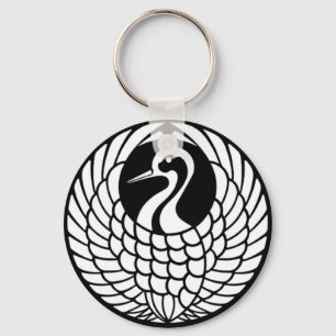 Tsuru Crane-nyckelkedja Nyckelring