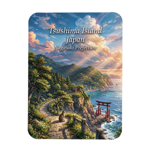 Tsushimaön Japan Magnet (Vertikal)