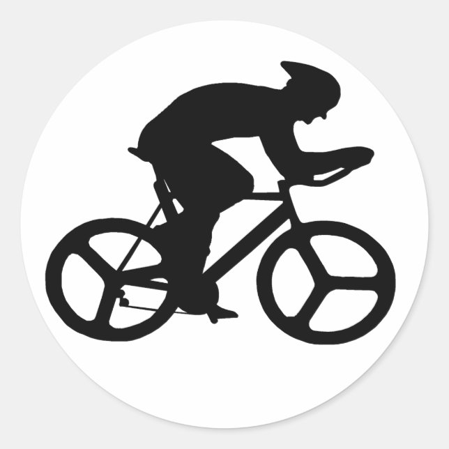 TT Man-dekal Runt Klistermärke (Framsida)