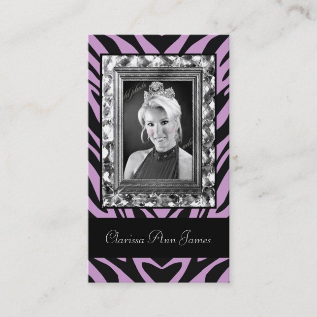 TT-Prydde med ädelsten lilor för kort för (Framsida)