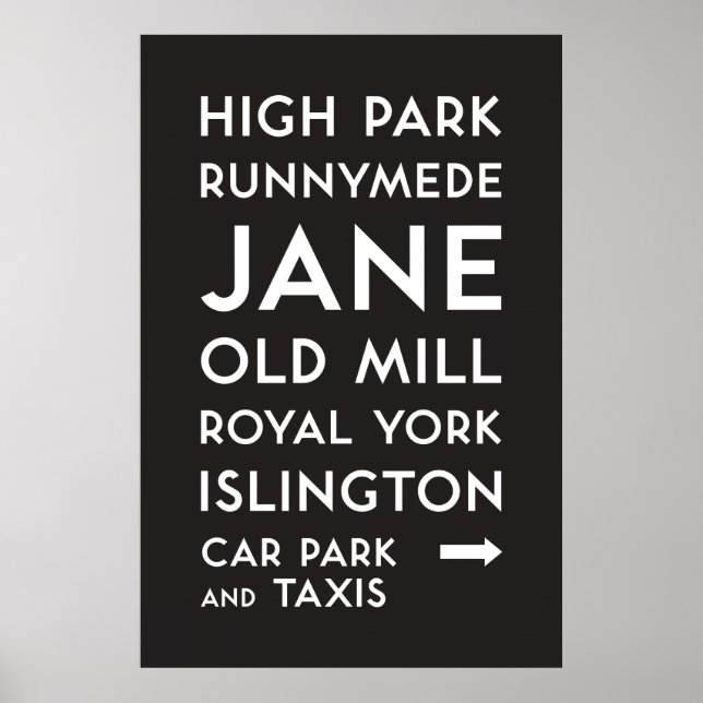 TTC - Bloor Danforth High Park Poster (Framsidan)