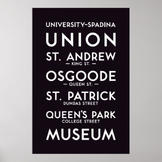 TTC - Poster Universiteten-Spadina