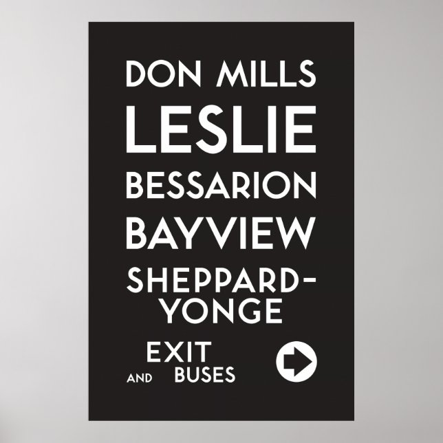 TTC - Sheppard Don Mills Poster (Framsidan)