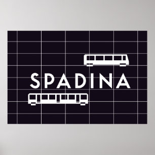TTC - Spadina Station Tåg Poster