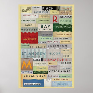 TTC - Stationen Hittade typ Poster
