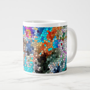 TTEQOTGCubismINV SGDRKDP BLUE Jumbo Mugg