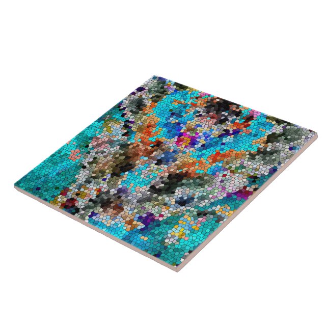 TTEQOTGCubismINV SGDRKDP BLUE Kakelplatta (Sidan)