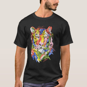 Ttigerfärgat djurart djur älskare tiger_2 t shirt