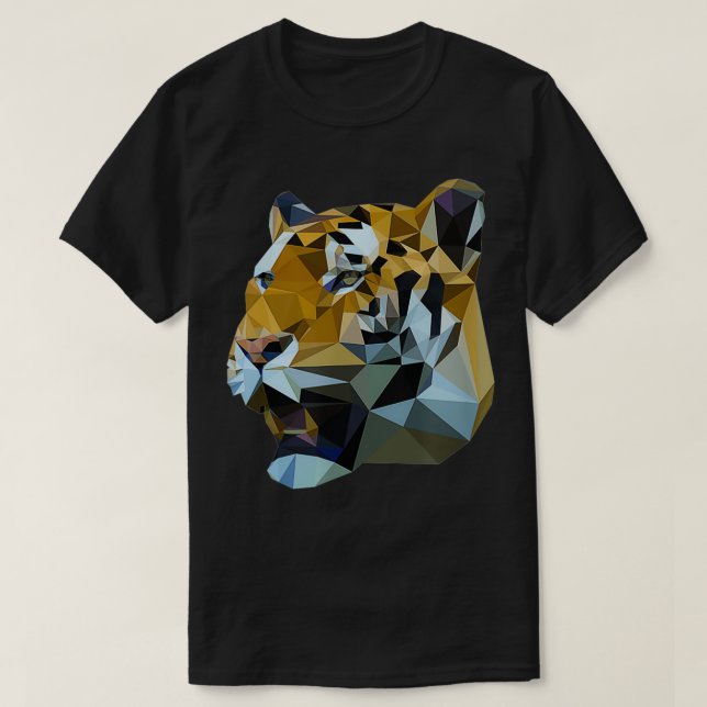 Ttigerkatten - låg polär konstnärlig design t shirt (Design framsida)