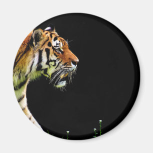 Ttigernärhet - Vild - Djurkonst Magnet