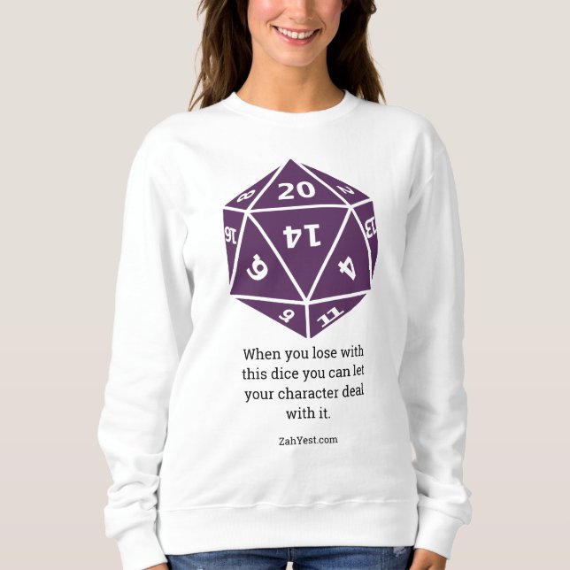 TTRPG Tabletop RPG Gamer d20 T-Shirt (Framsida)