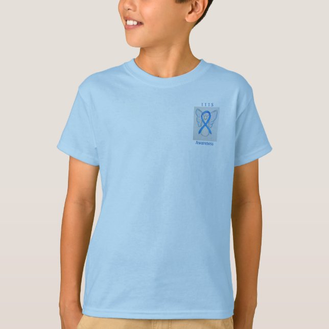 TTS Awareness Ribbon Angel Anpassningsbar Tee (Framsida)