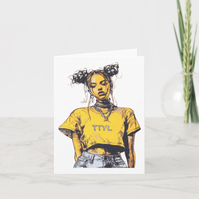 Ttyl Vibes Sticker Kort (Framsida)