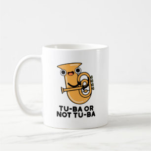 Tu-ba eller ej Tu-ba Funny Shakespeare Tuba Pun Kaffemugg