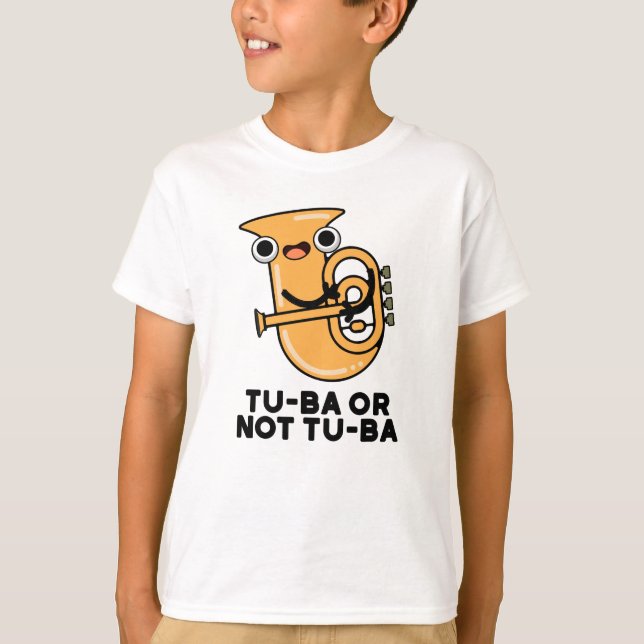 Tu-ba eller ej Tu-ba Funny Shakespeare Tuba Pun T Shirt (Framsida)