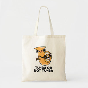 Tu-ba eller ej Tu-ba Funny Shakespeare Tuba Pun Tygkasse