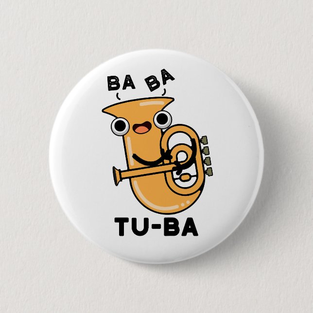 Tu-ba Funny Tuba Puns Knapp (Framsida)