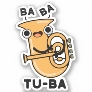Tu-ba Roliga Tuba-ordlekar Klistermärken
