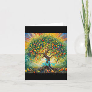 Tu Bishvat Gott Nytt År för Träd Kort