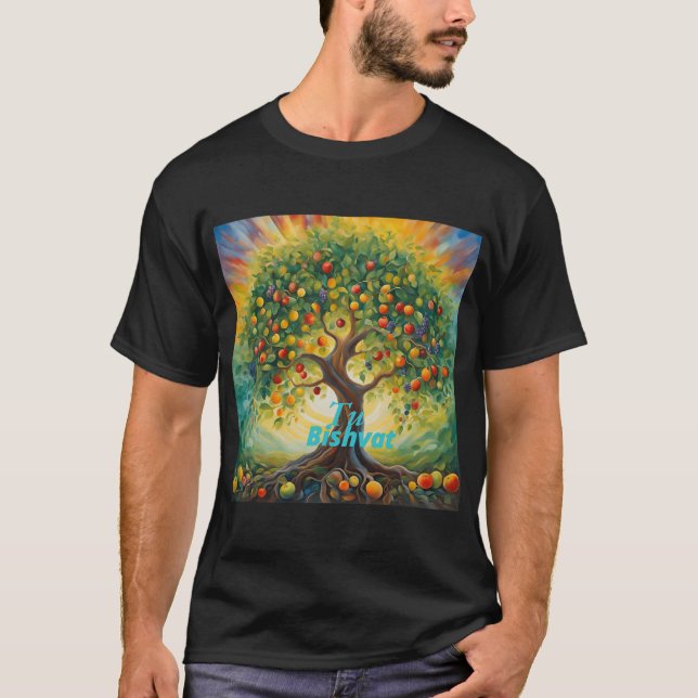 Tu Bishvat Happy New Year For Trees  T Shirt (Framsida)