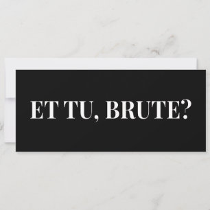Tu, Brute? Shakespeares Julius Caesar III