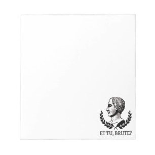 Tu, Brute? Shakespeares Julius Caesar Quote V Anteckningsblock
