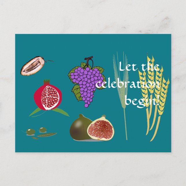 Tu B'Shvat Vykort (Framsida)