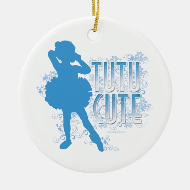 Tu Cute Blue Julgransprydnad Keramik (Framsidan)