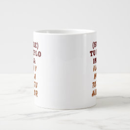 TU EJEMPLO INSPIRA REGALO PERSONALIZADO (NOMBRE) JUMBO MUGG