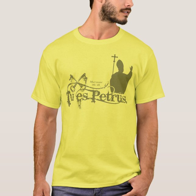 Tu Es Petrus T-shirt (Framsida)