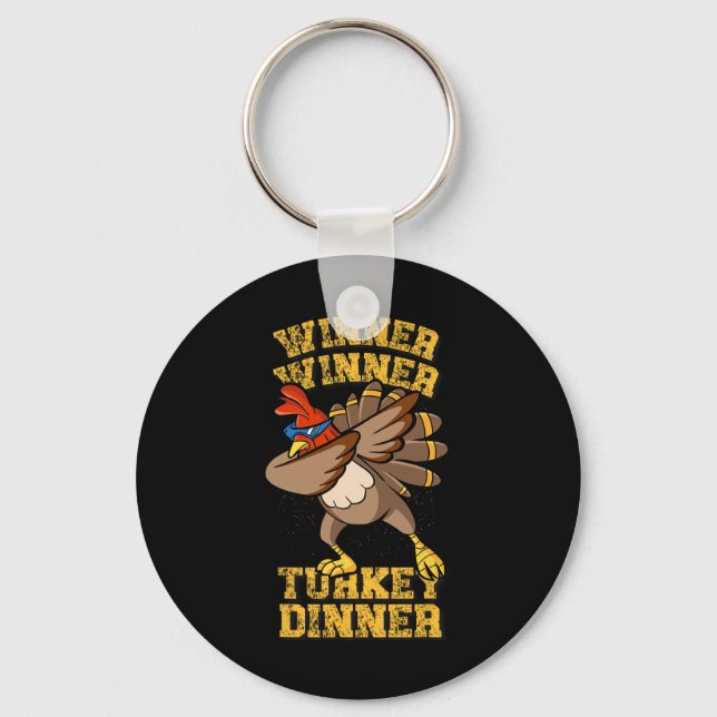 Tu: Lustigt Trump Winner Vinner Turkiet Dinner Dab Nyckelring (Framsida)