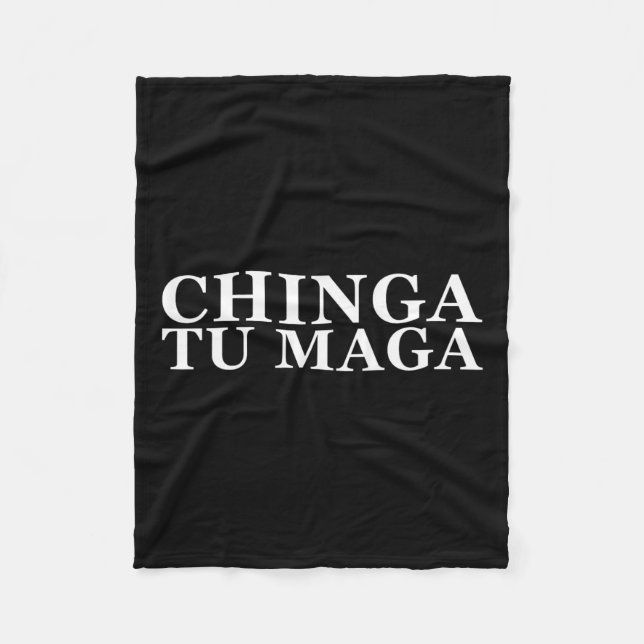 Tu Maga Anti Trump Mexikanska latin-Ord Fleecefilt (Framsidan)