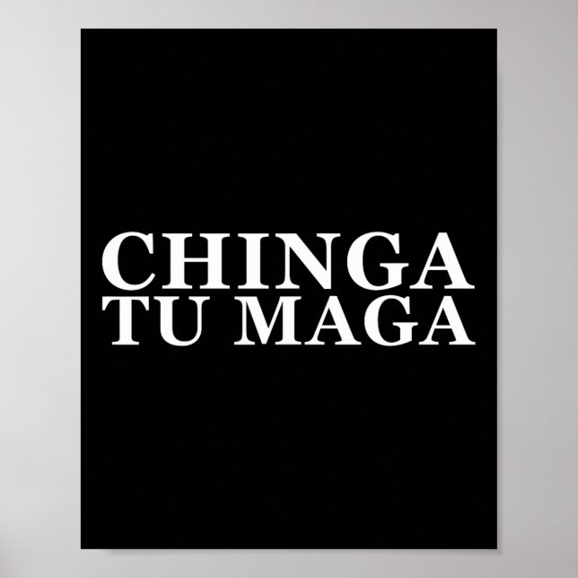 Tu Maga Anti Trump Mexikanska latin-Ord Poster (Framsidan)