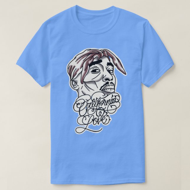 tu pac gangster rap california t shirt (Design framsida)