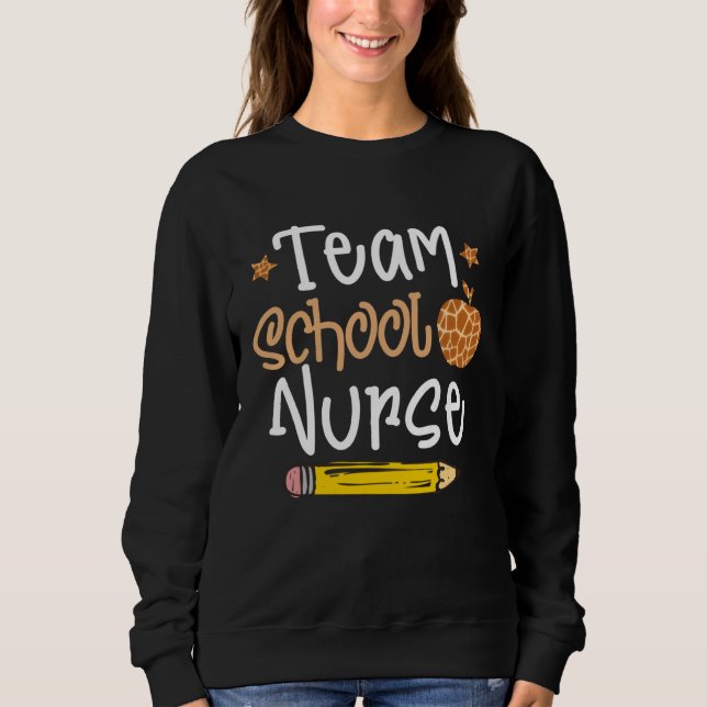 Tu Team School Nurse Back To School Costume Pencil T Shirt (Framsida)