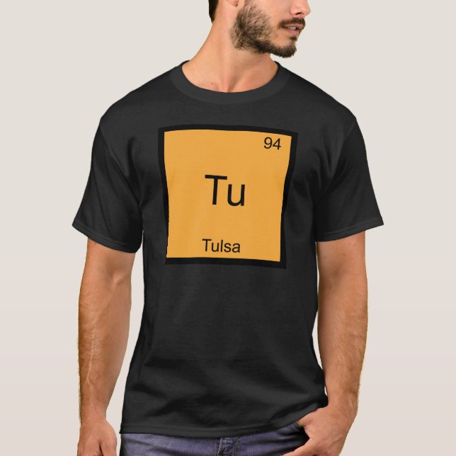 Tu - Tulsa City Chemistry Inslag-symbol T-Shirt (Framsida)