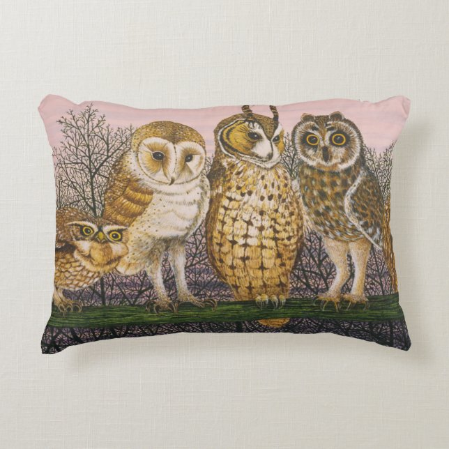 Tu-whit Tu-whooing Prydnadskudde (Framsidan)