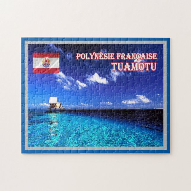 Tuamotu - Fransk Polynesien - Panorama - Pussel (Horisontell)