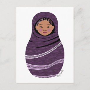Tuareg Matryoshka Postcard Vykort